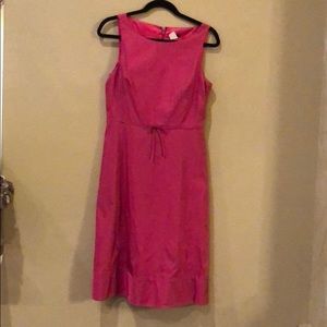 J Crew magenta silk semi formal dress size 8